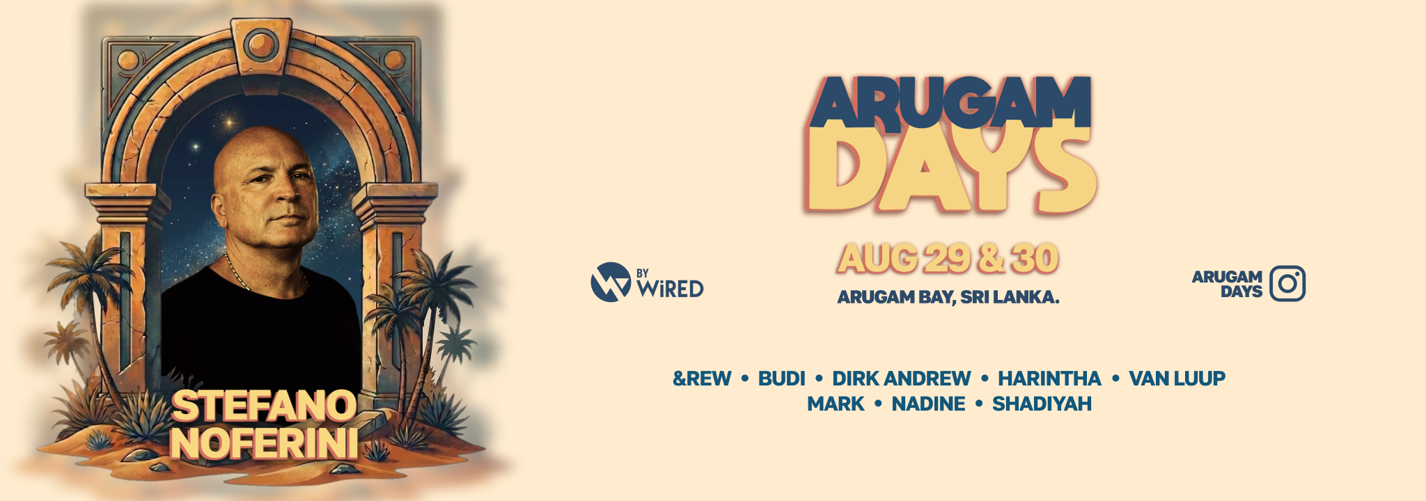 Arugam Days Festival 2026 lineup poster