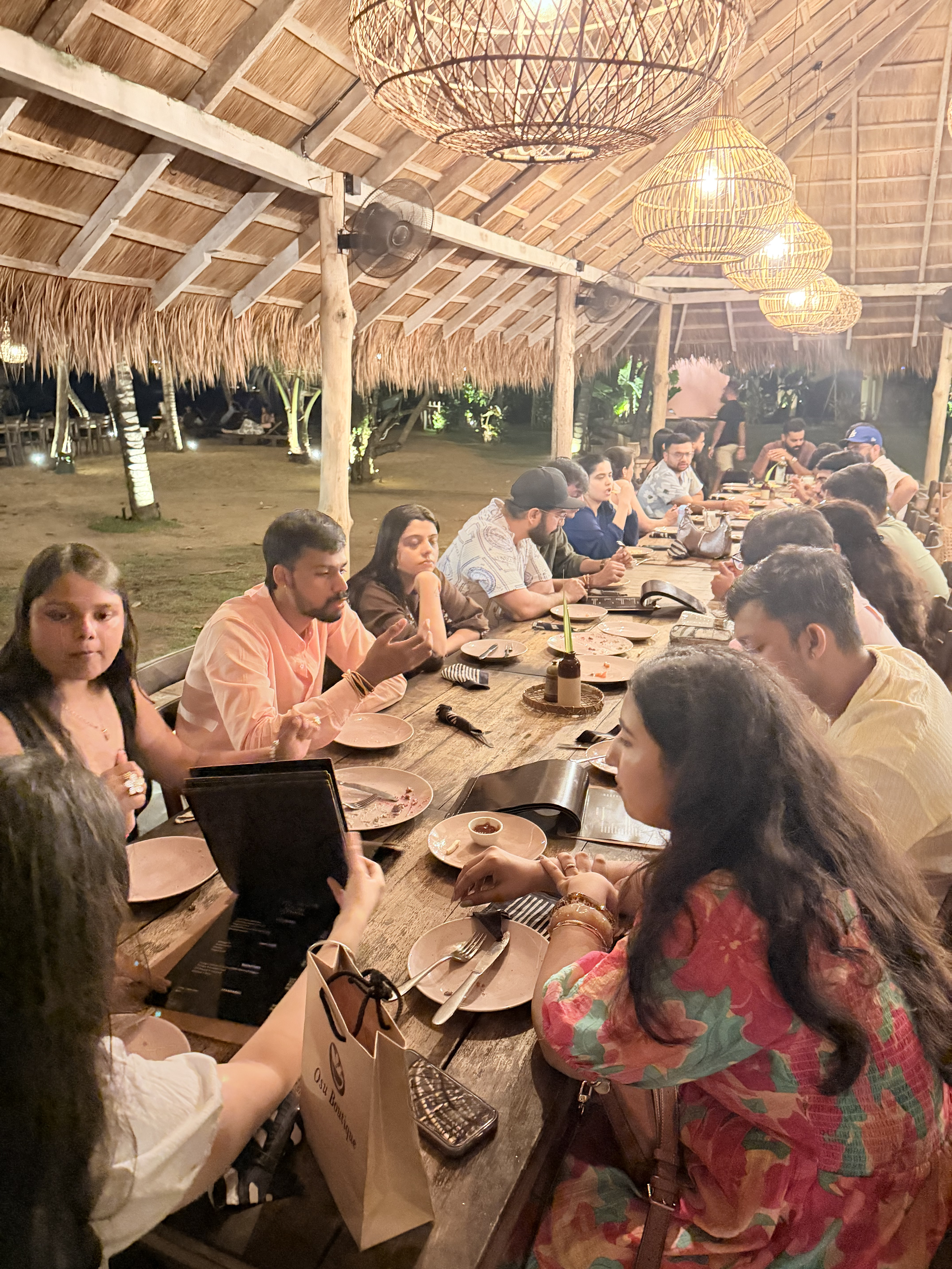 Group dinner at The Slow, Mirissa